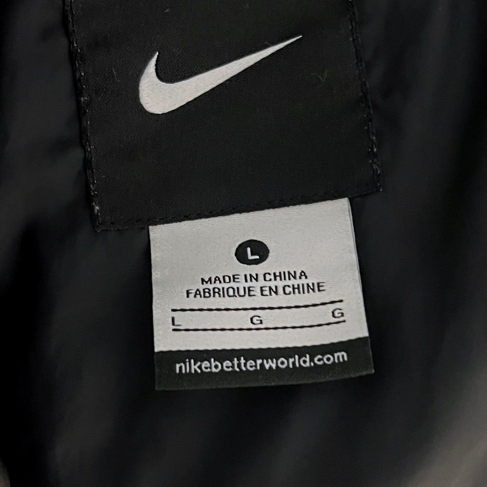 Nike Puffer Vest‎ Womens Large Quilted Full Zip Multi-Pocket Black Gorpcore Tech - Picture 8 of 9